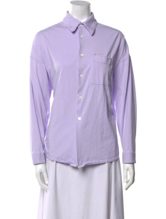 Marni Long Sleeve Button-Up Top