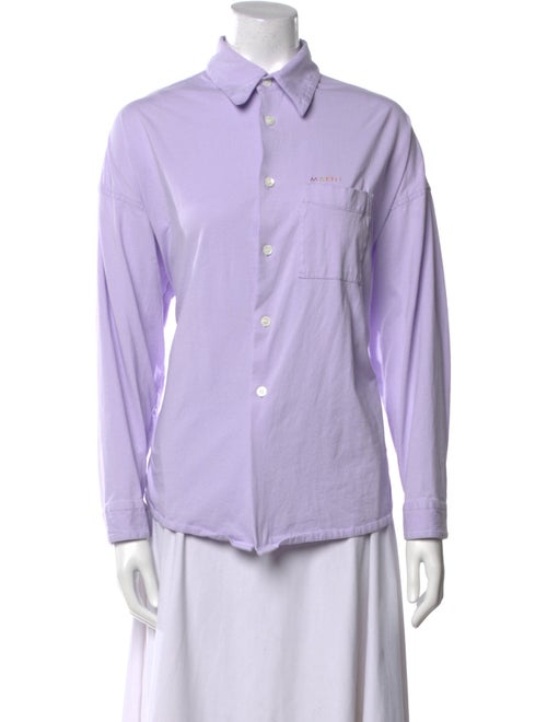 Marni Long Sleeve Button-Up Top