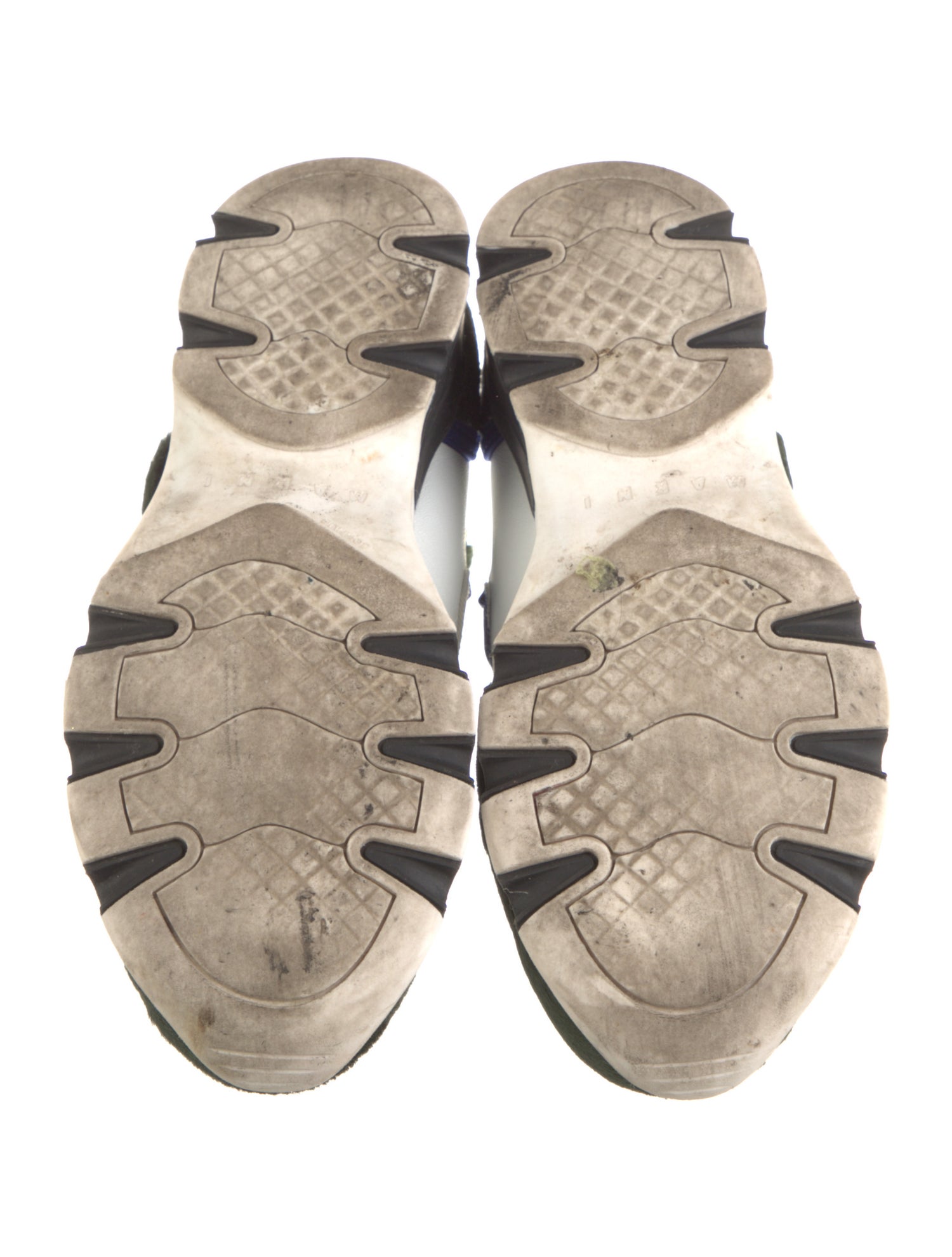 Marni Nylon Colorblock Pattern Sneakers