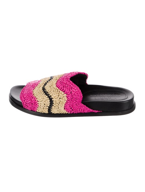 Marni Straw Printed Slides
