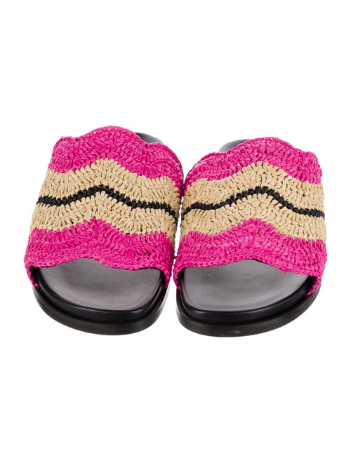Marni Straw Printed Slides