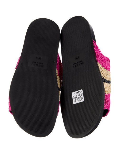 Marni Straw Printed Slides