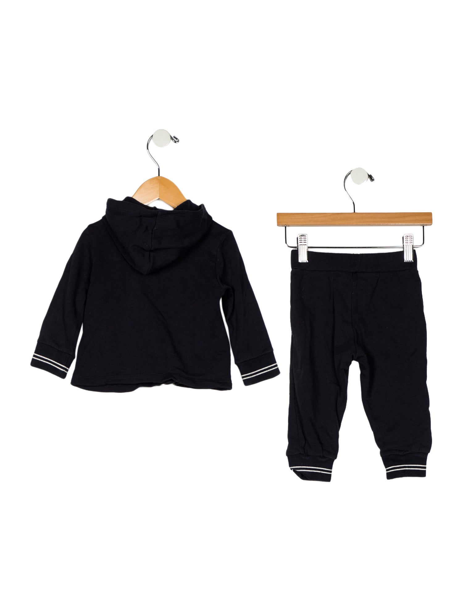 Marni infant girls' blue and white sweatsuit set