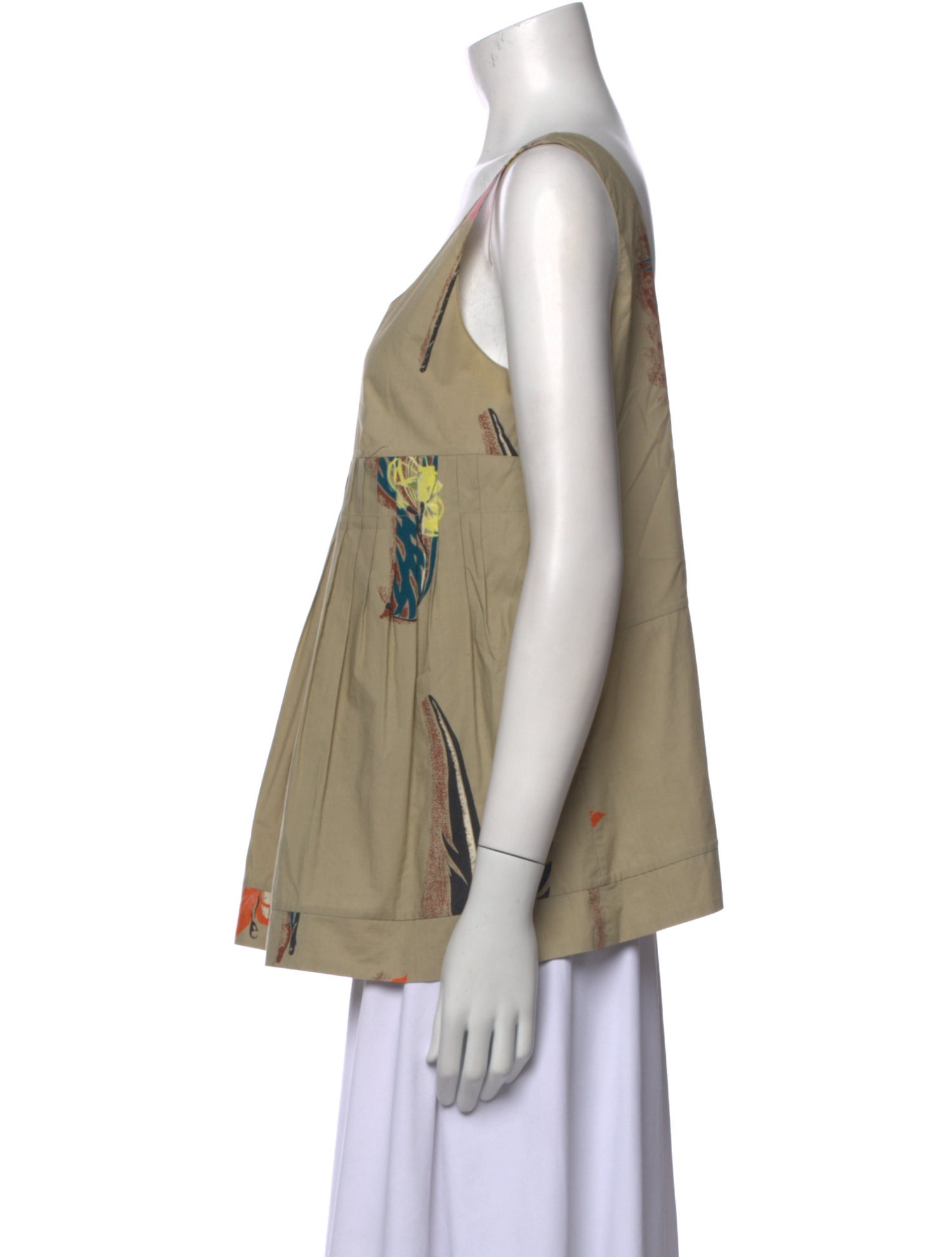 Marni Printed Scoop Neck Top