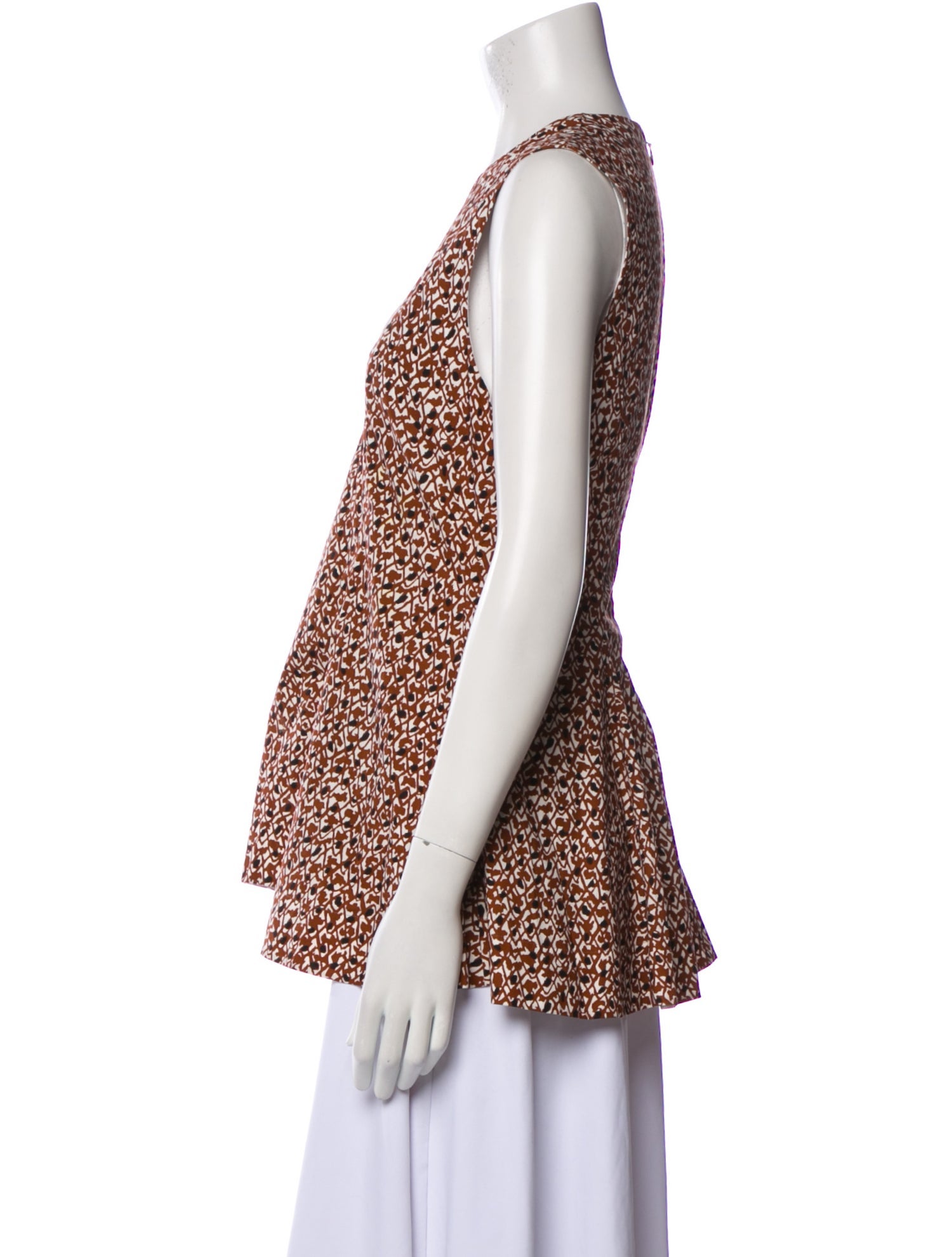 Marni Printed V-Neck Blouse