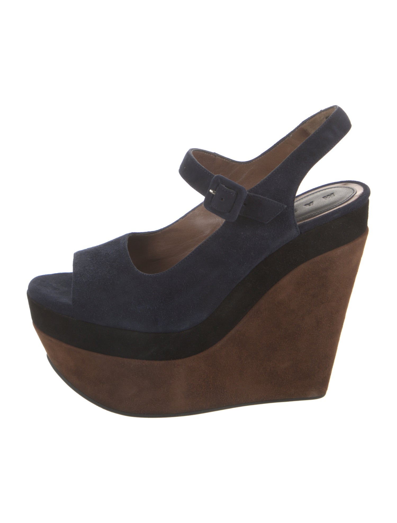 Marni Suede Slingback Sandals