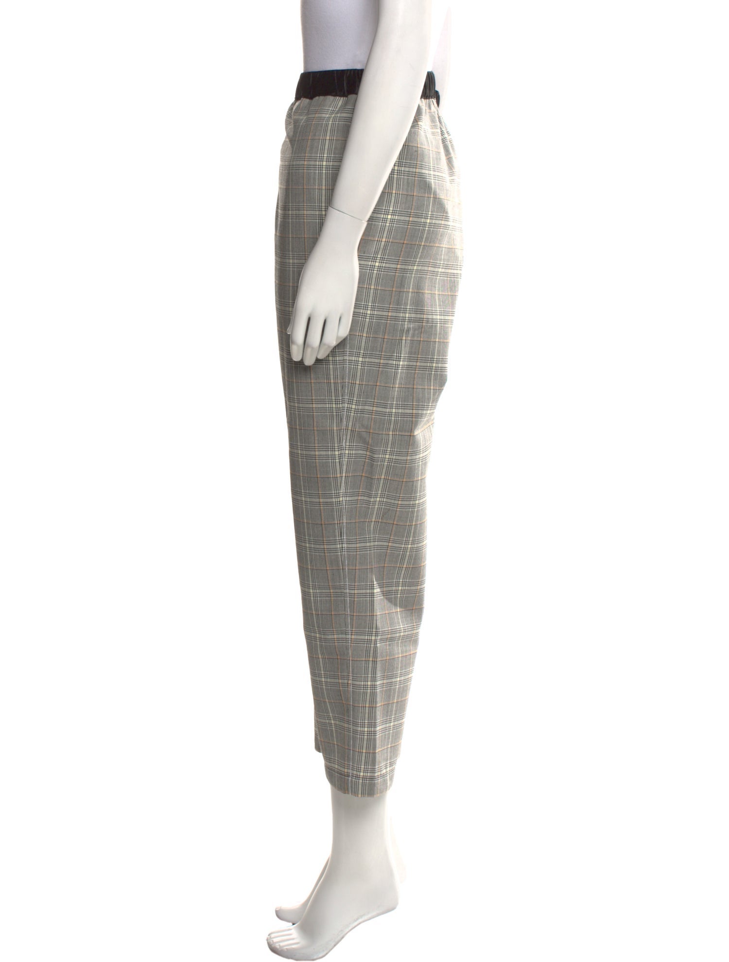 Marni Plaid Print Straight Leg Pants w/ Tags