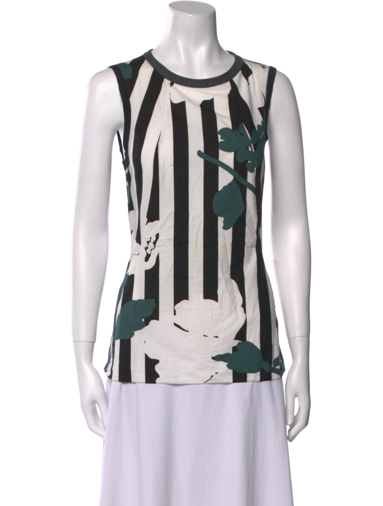 Marni Printed Scoop Neck Top