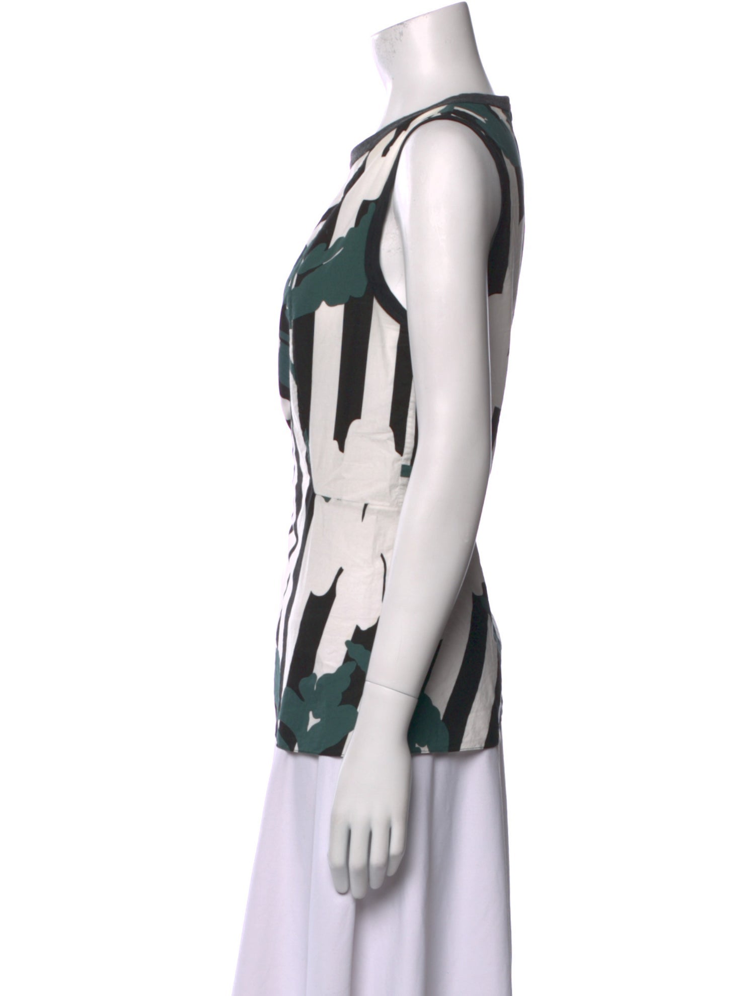 Marni Printed Scoop Neck Top