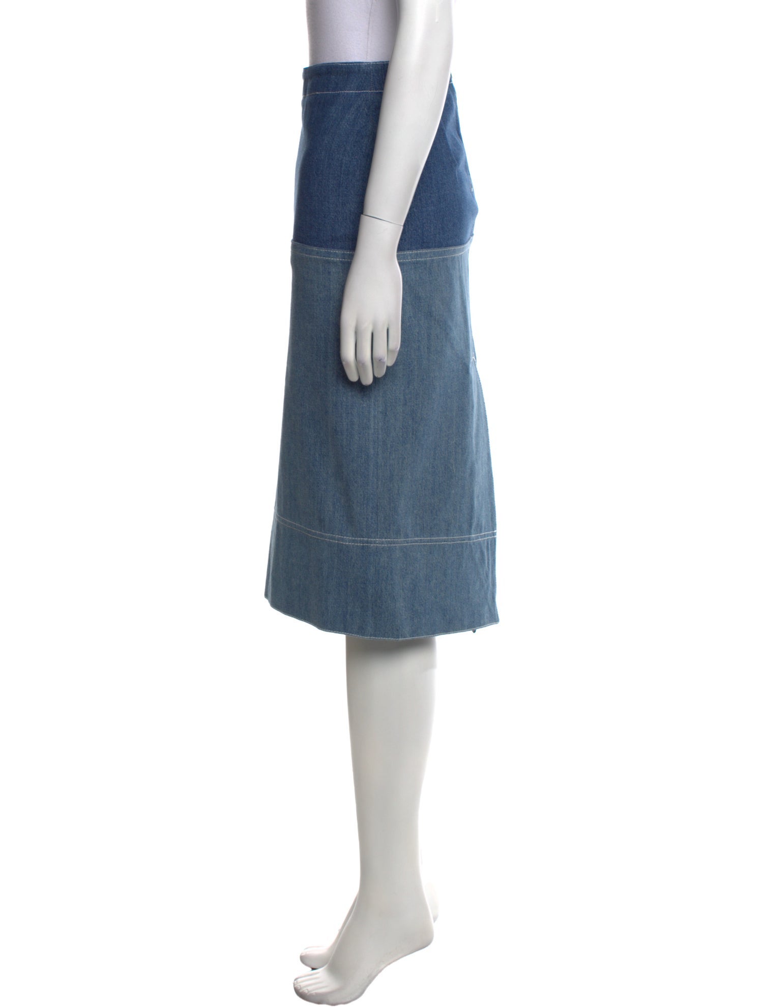 Marni Embroidered Accent Knee-Length Skirt