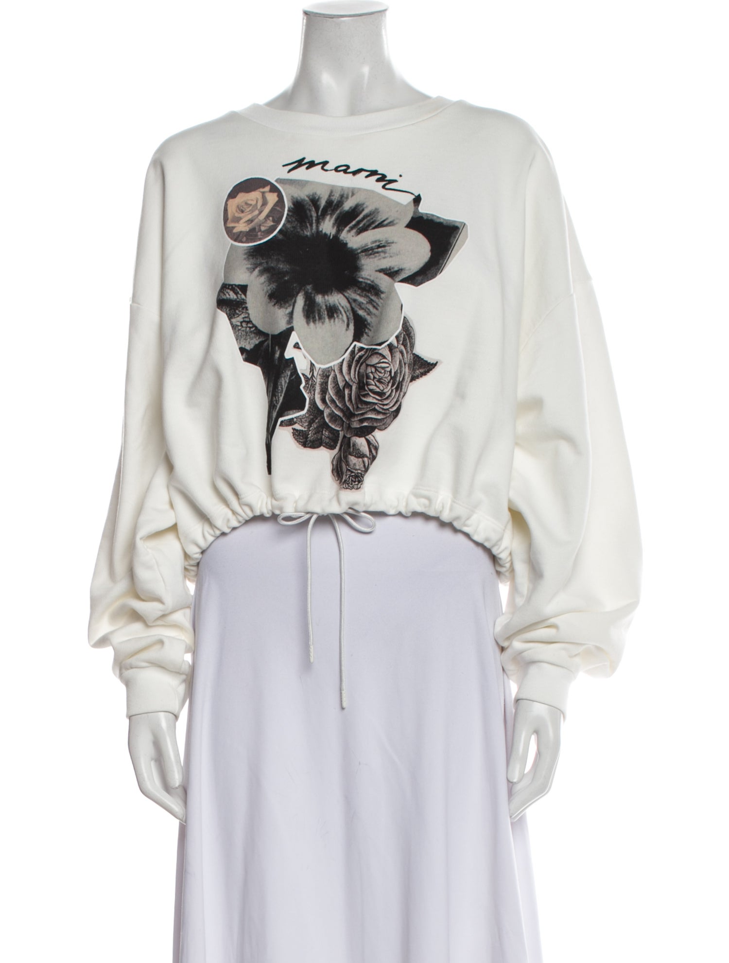 Marni Graphic Print Crew Neck Sweater