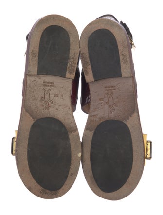 Marni Leather Printed Slingback Sandals