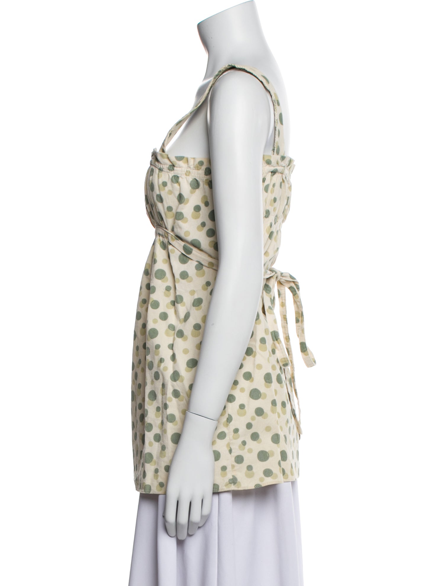 Marni Printed Square Neckline Top