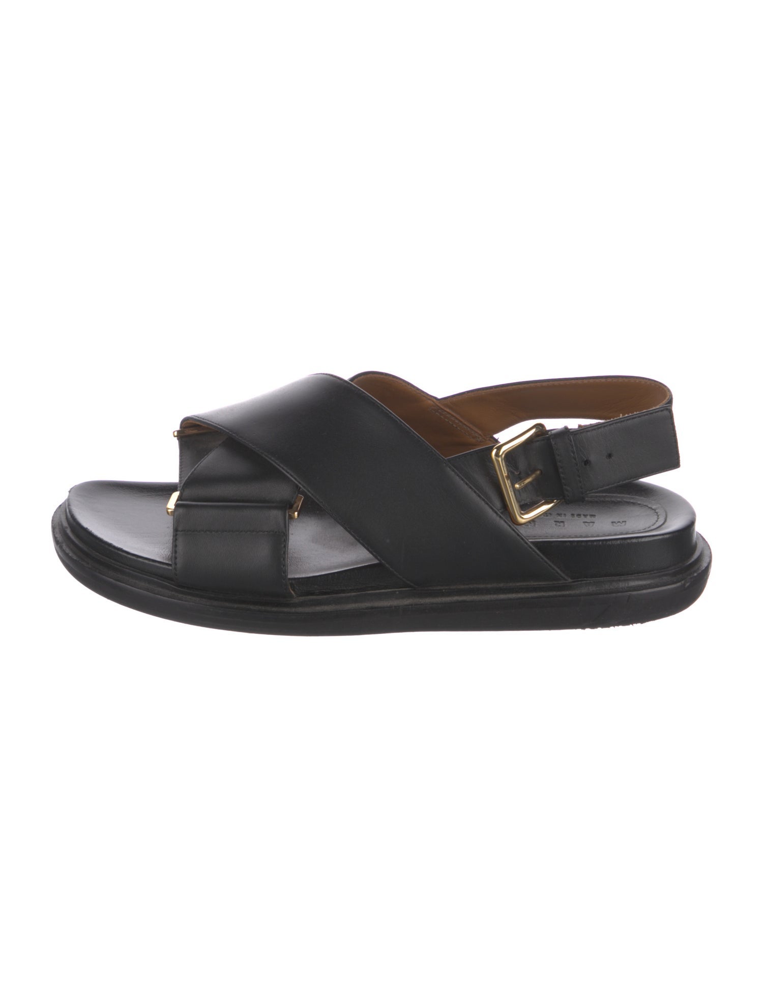 Marni Leather Slingback Sandals