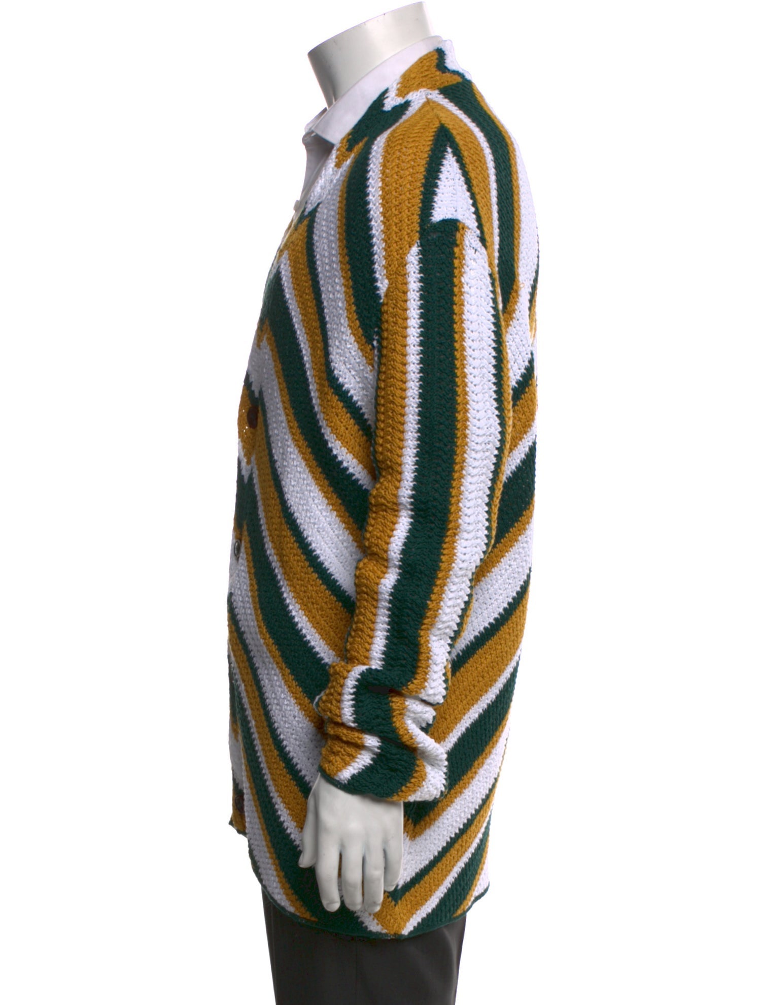 Marni Striped V-Neck Cardigan
