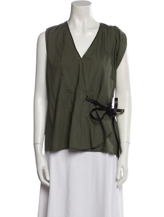 Marni V-Neck Sleeveless Blouse