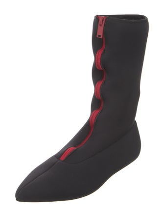 Marni Neoprene Lace-Up Boots