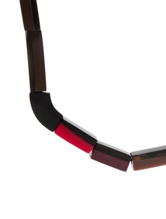 Marni Horn & Resin Bead Strand Necklace