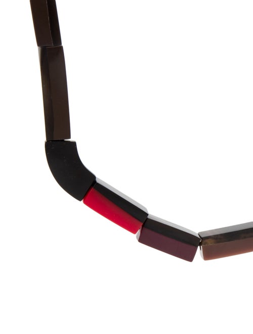 Marni Horn & Resin Bead Strand Necklace