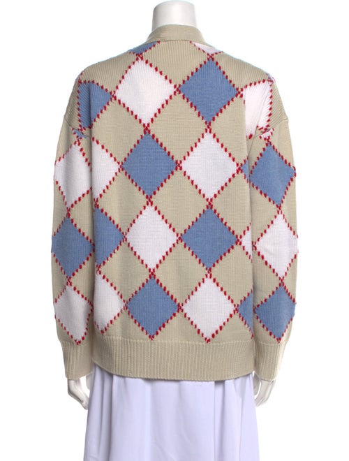Marni Printed V-Neck Sweater