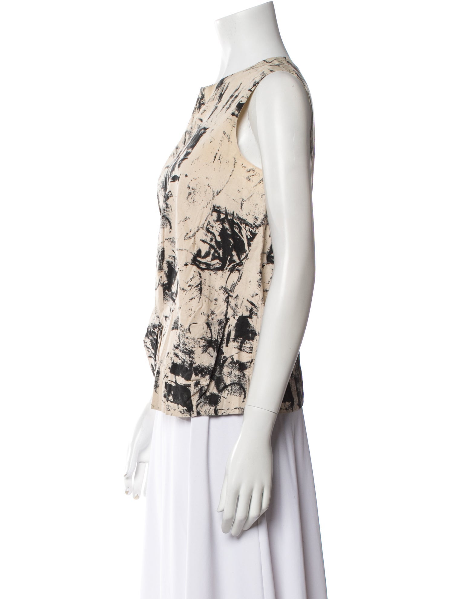 Marni Printed Scoop Neck Top