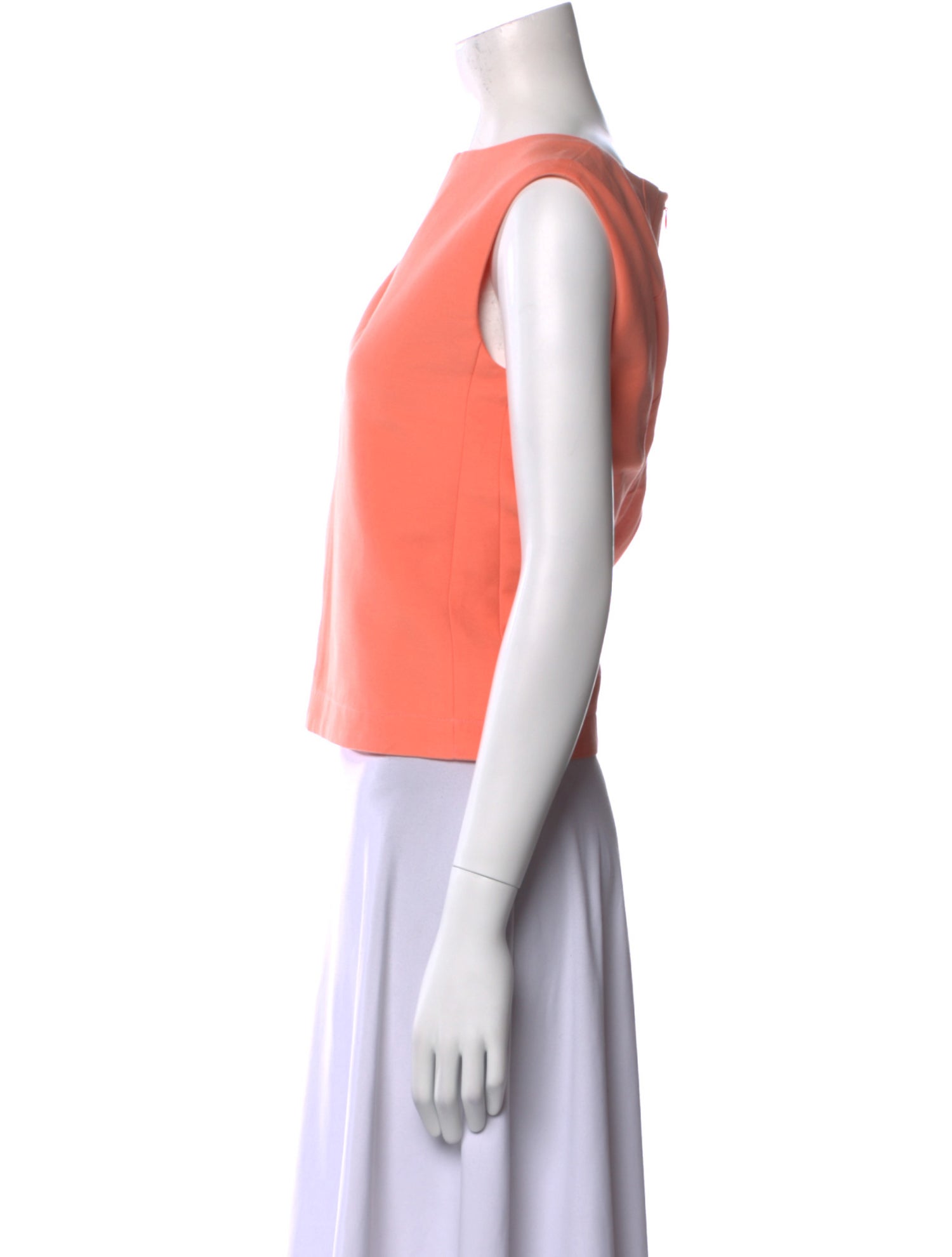 Marni Bateau Neckline Sleeveless Crop Top