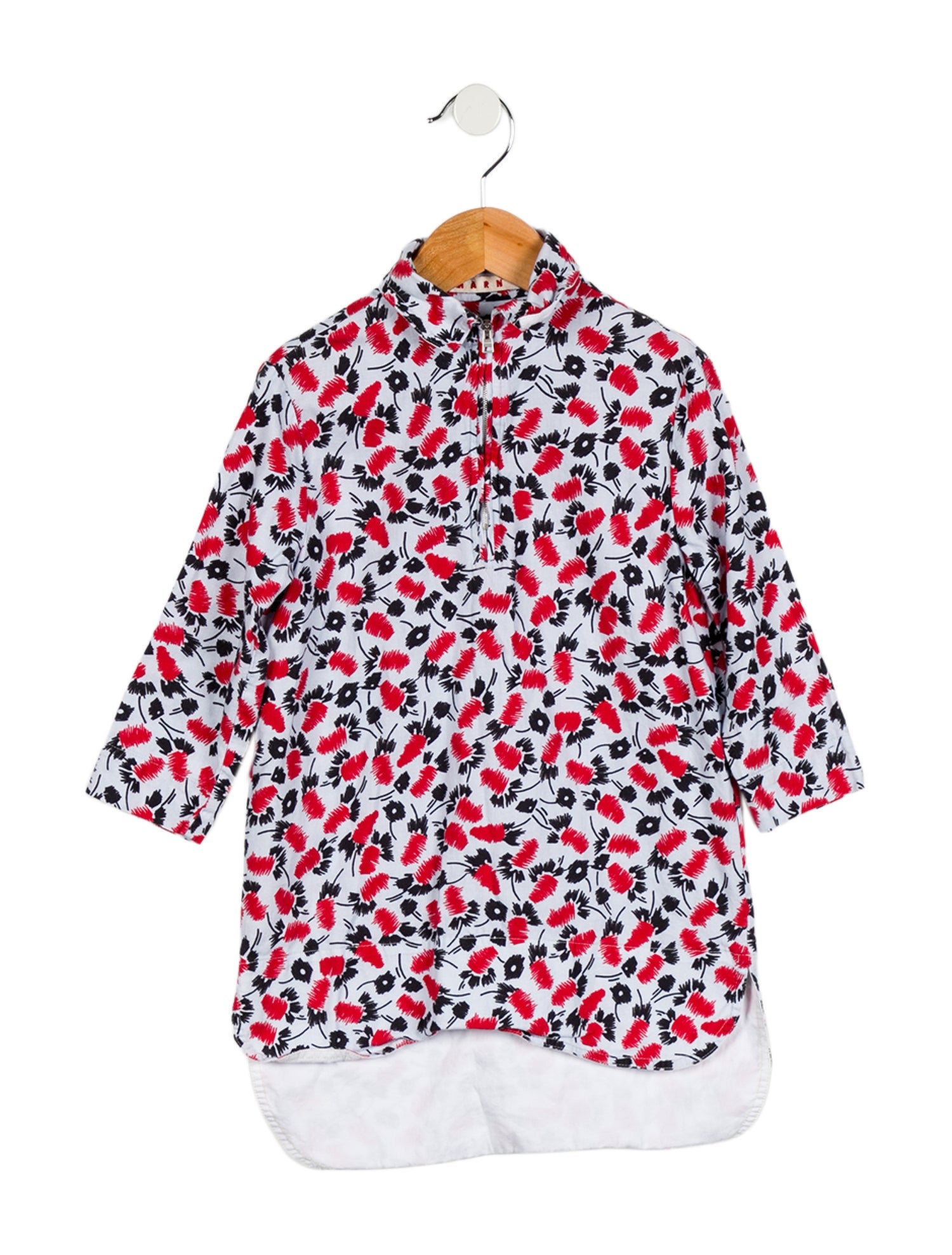 Marni Toddler Girls' Pattern Print Long SLeeve Dress