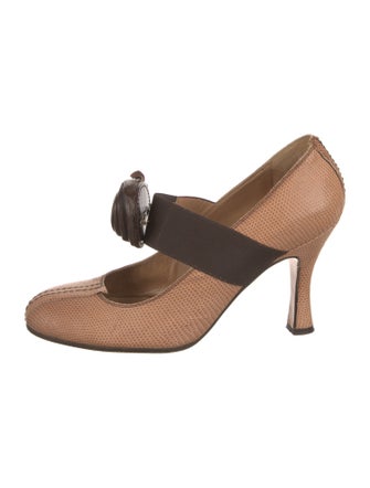 Marni Karung Colorblock Pattern Pumps