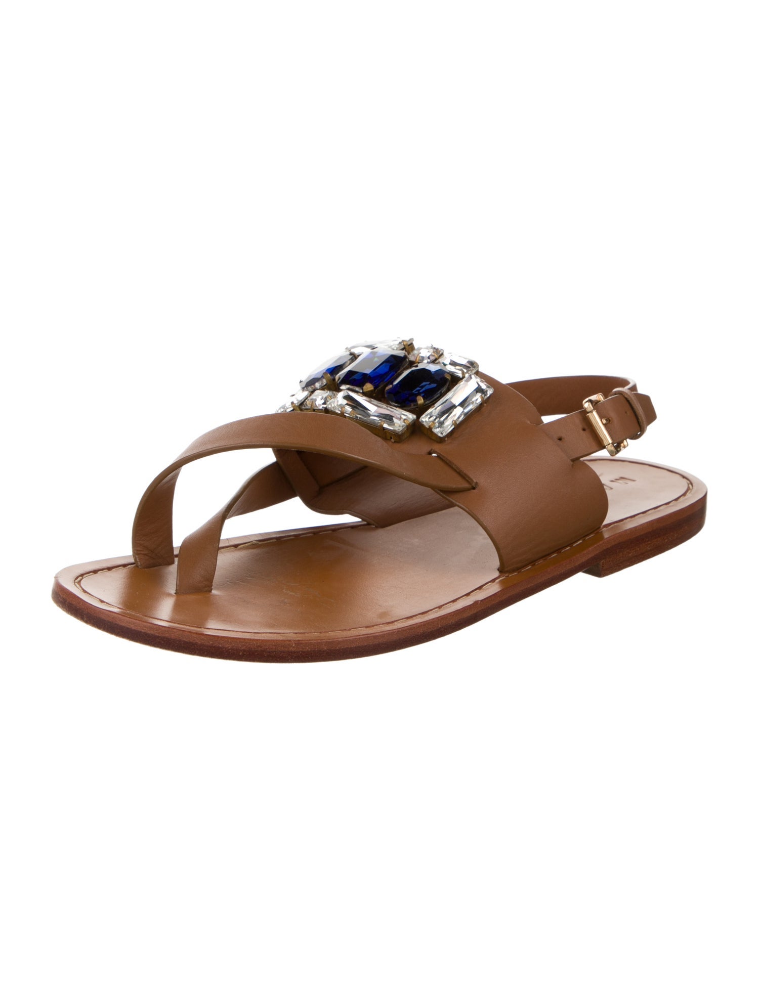 Marni Leather Slingback Sandals