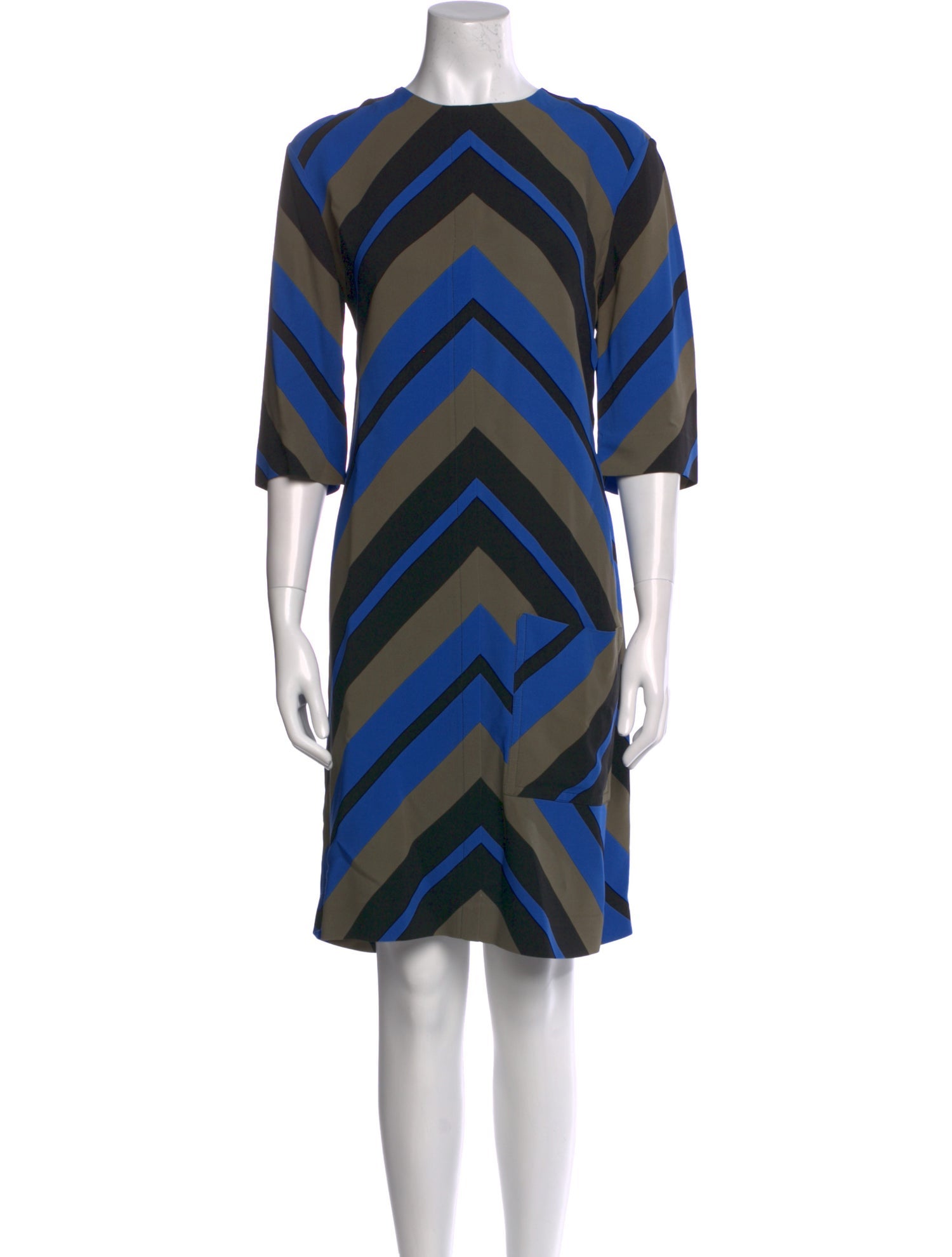 Marni Striped Knee-Length Dress