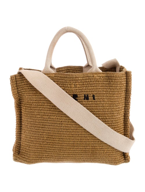 Marni Raffia Top Handle Bag