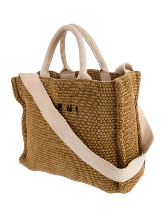 Marni Raffia Top Handle Bag