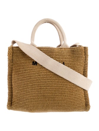 Marni Raffia Top Handle Bag