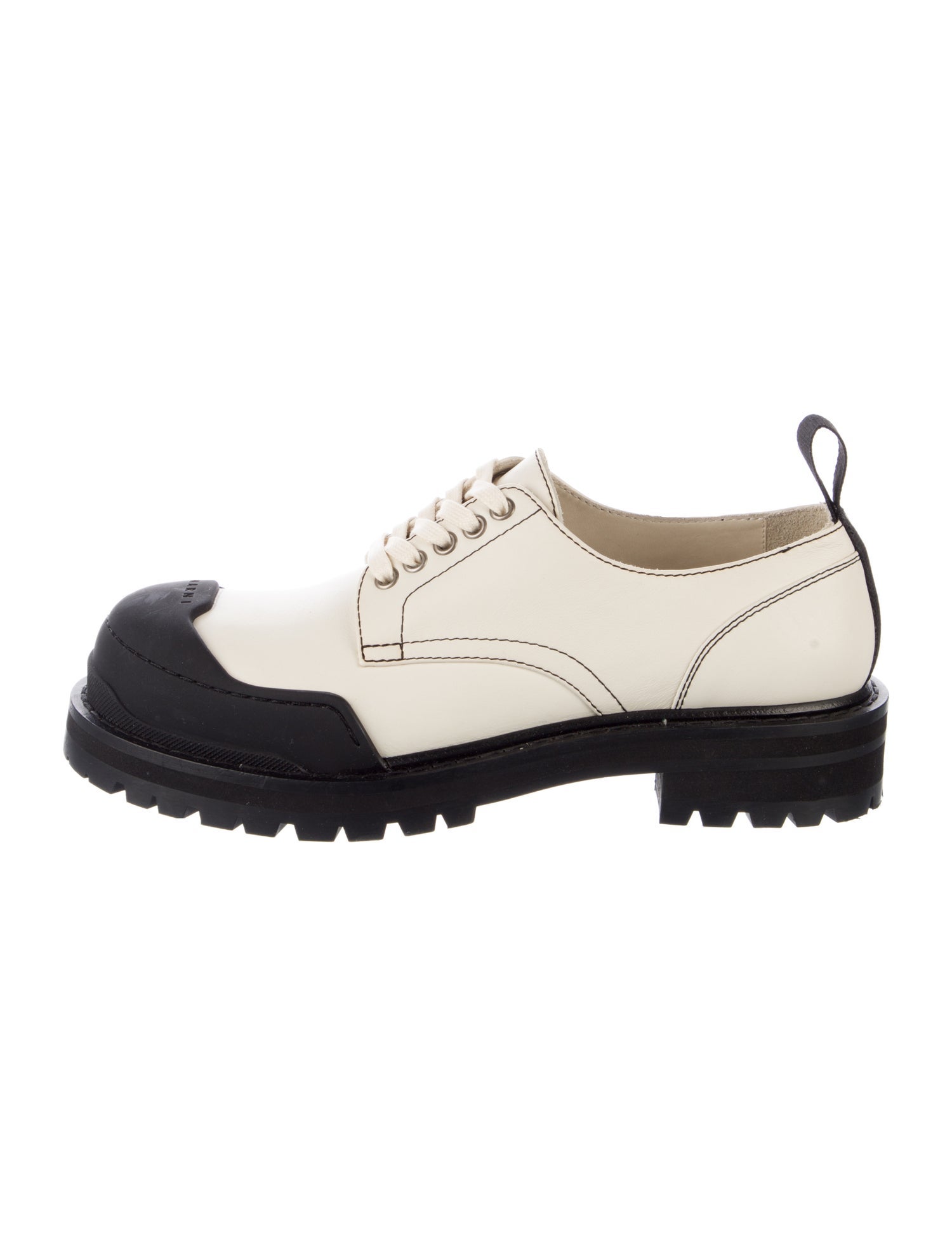 Marni Leather Colorblock Pattern Sneakers