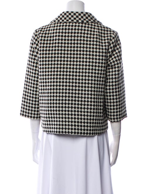 Marni Wool Plaid Print Blazer