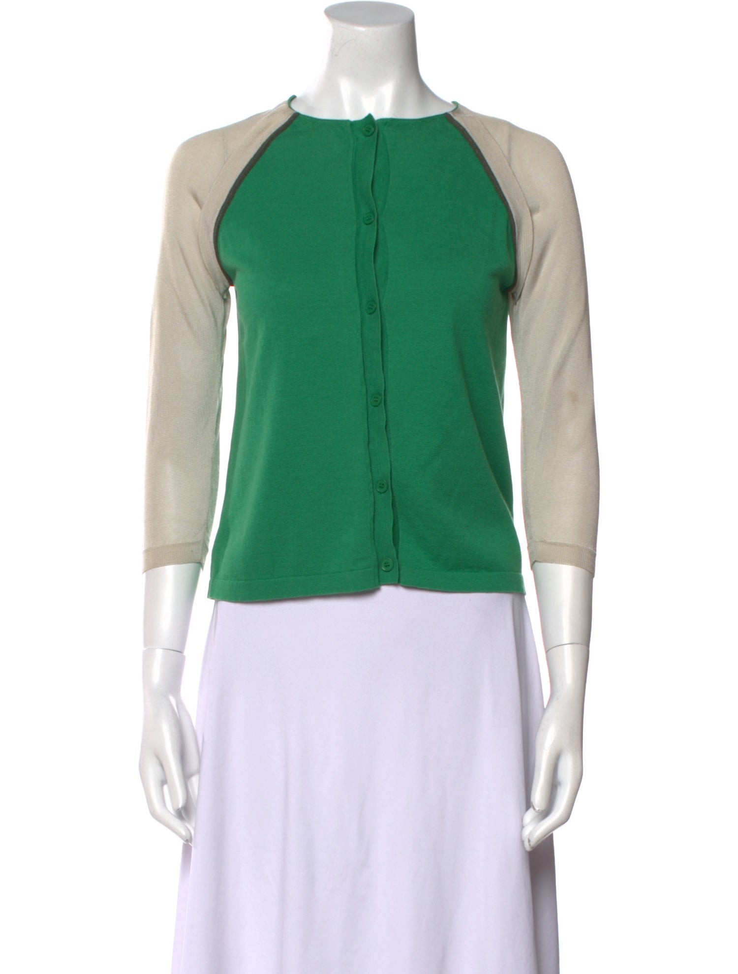 Marni Colorblock Pattern Crew Neck Sweater