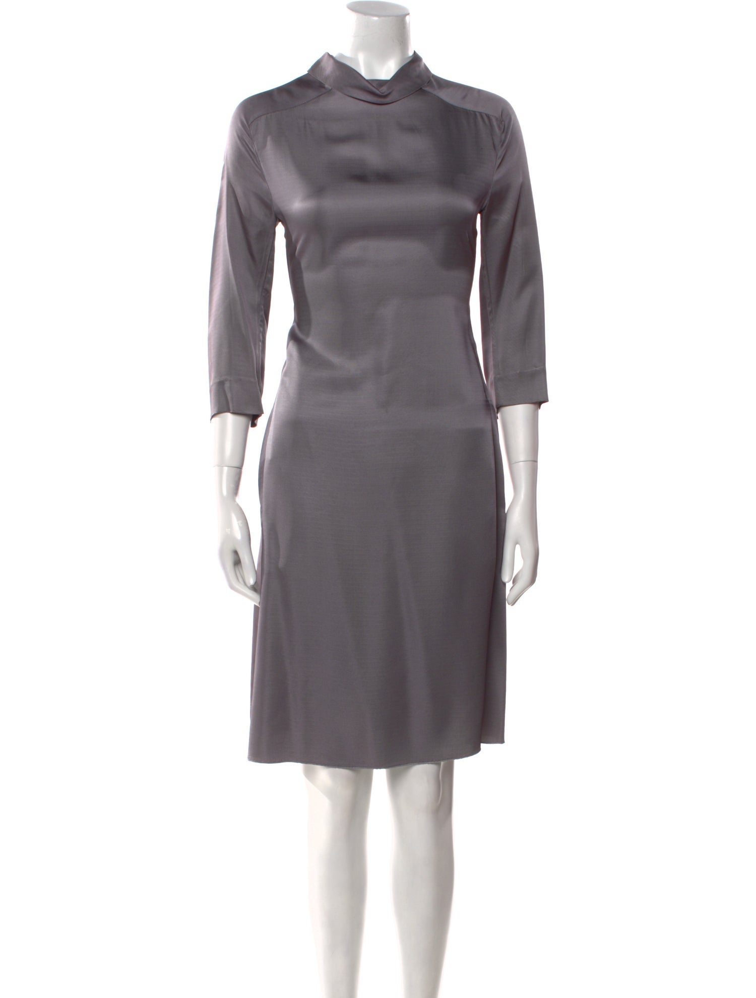 Marni Mock Neck Knee-Length Dress