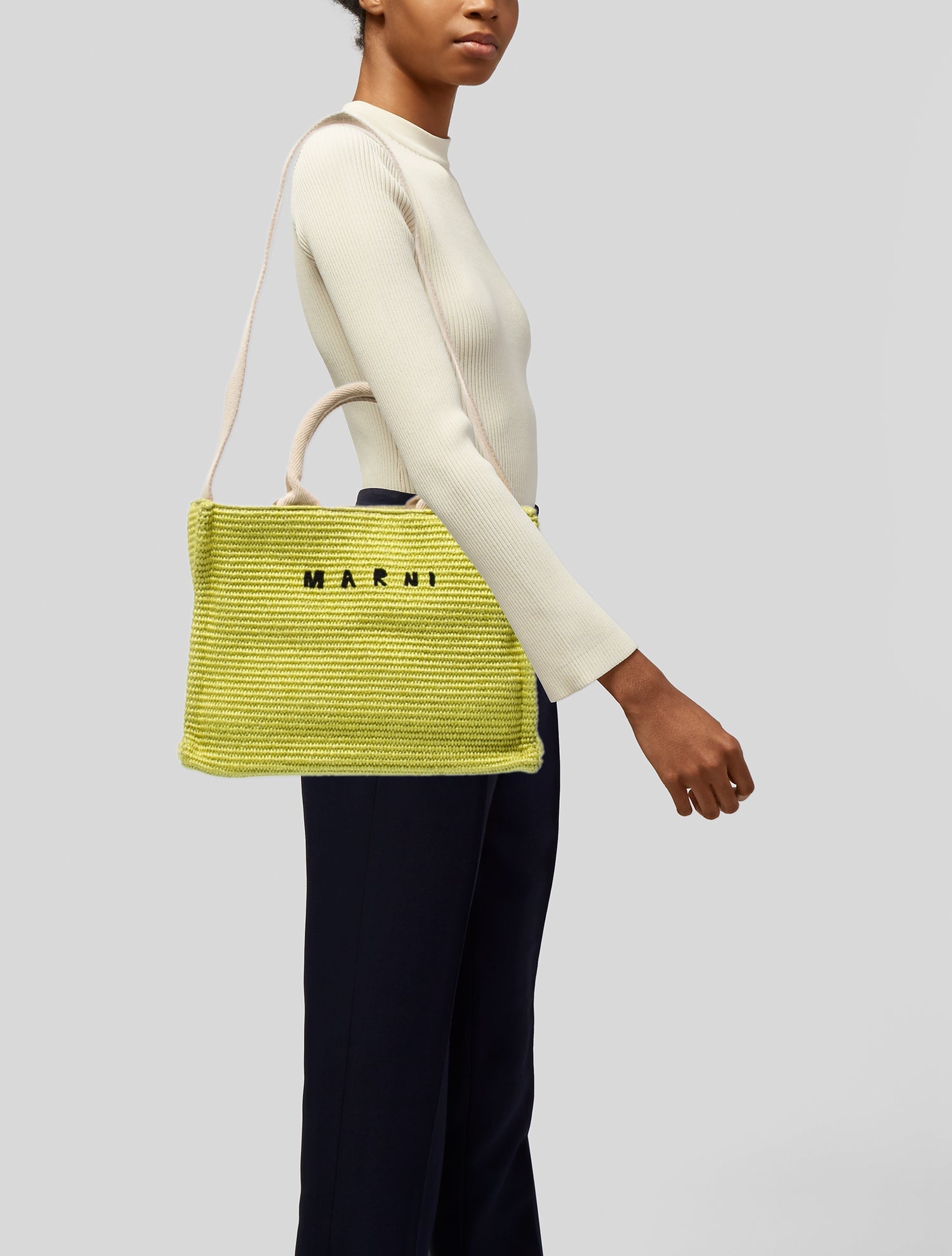 Marni Raffia Bucket Bag