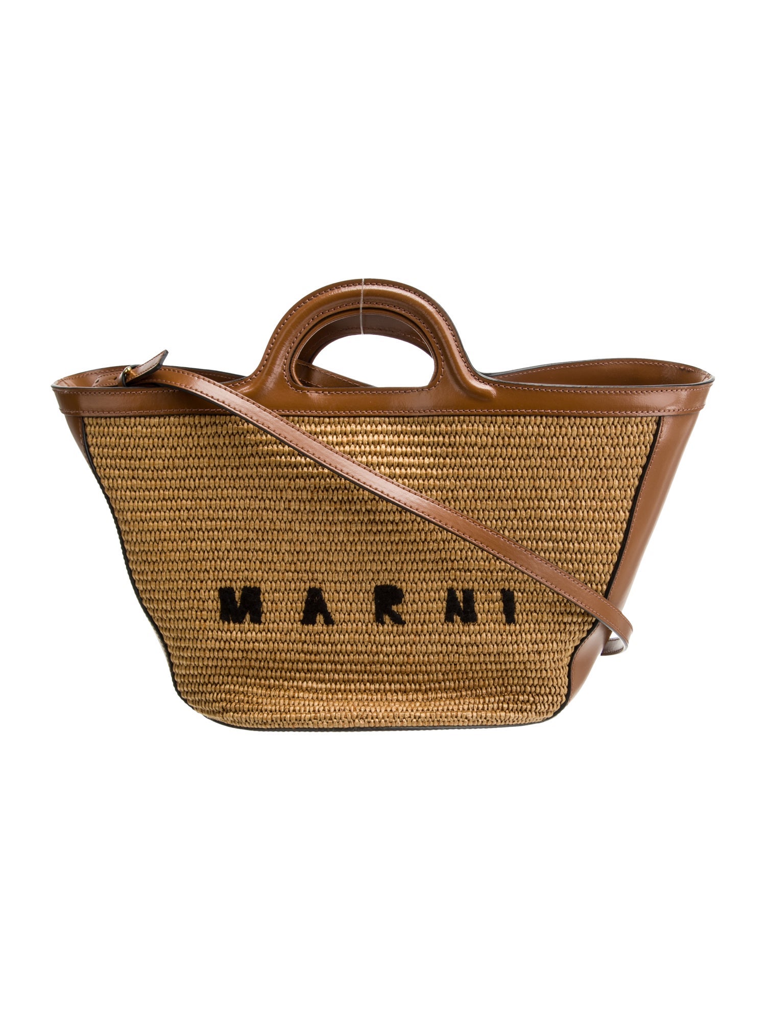 Marni Raffia Top Handle Bag