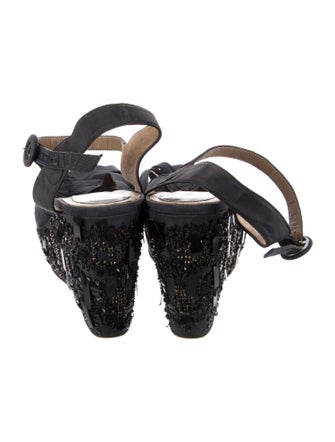 Marni Printed Crystal Embellishments Espadrilles