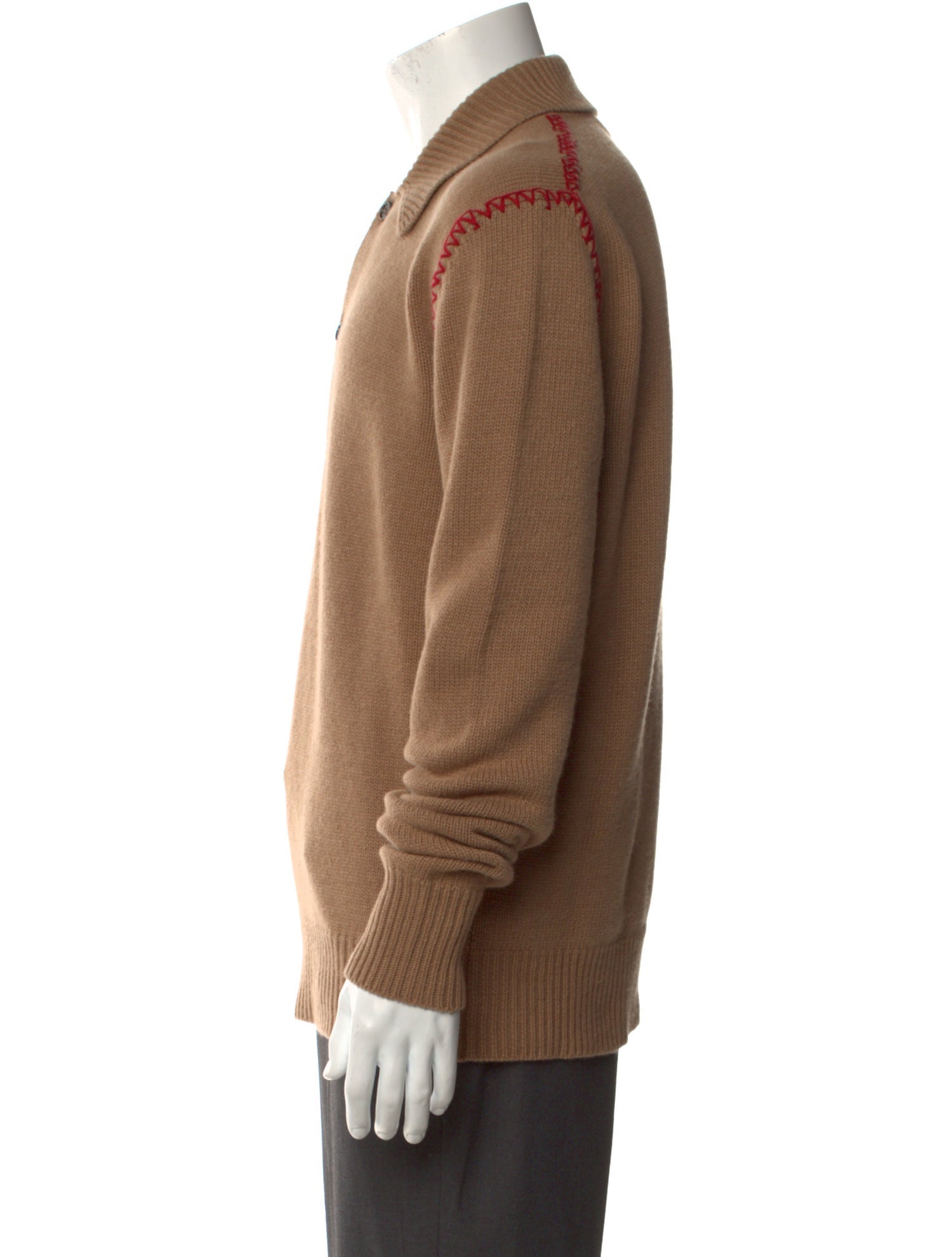 Marni Virgin Wool Collar Polo Sweater