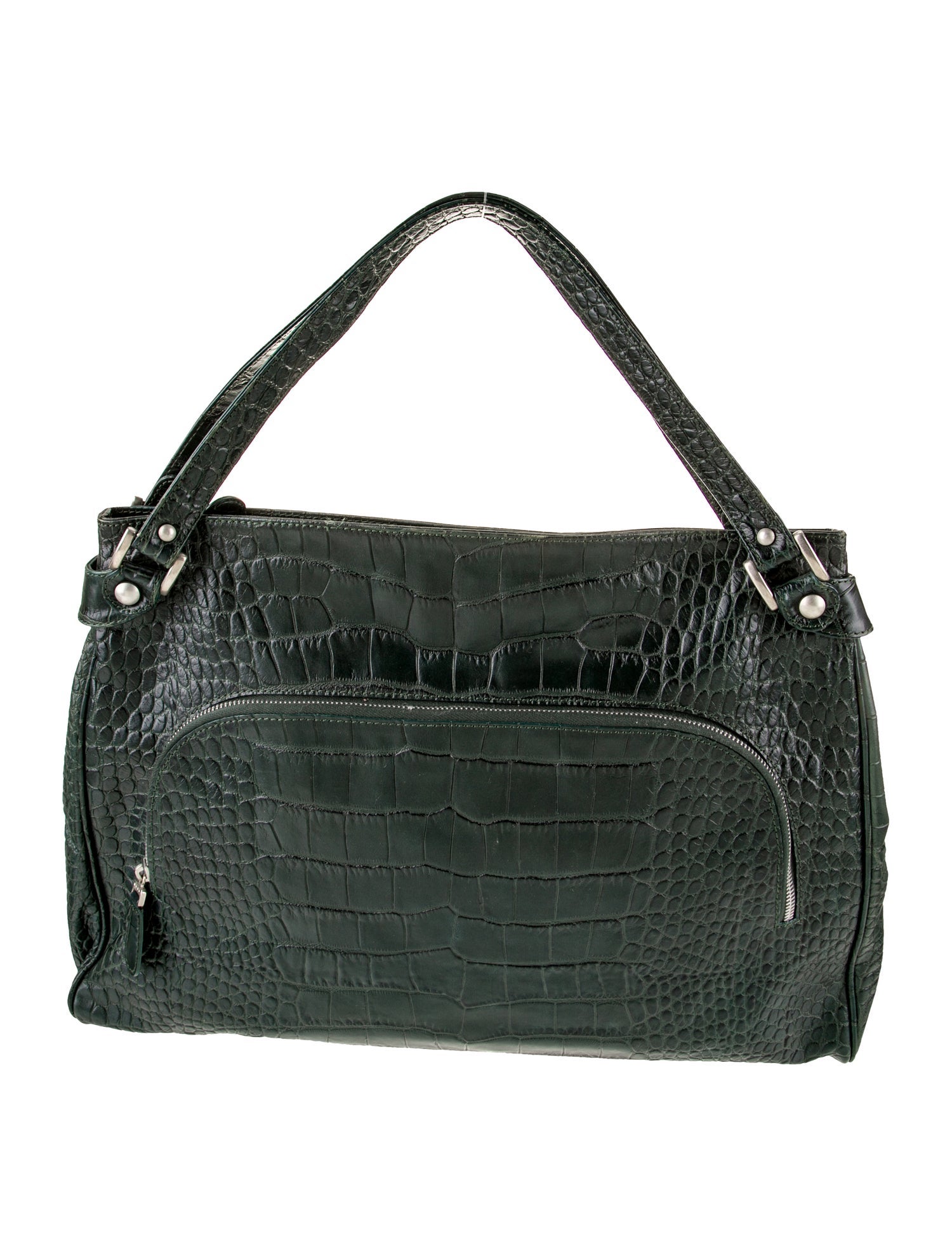 Marni Embossed Leather Messenger Bag