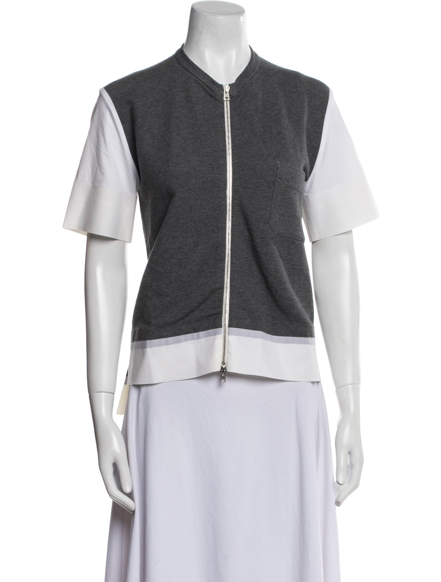 Marni Crew Neck Short Sleeve Crop Top