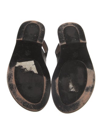 Marni Ponyhair Crystal Embellishments Slingback Sandals