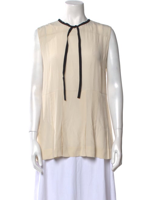 Marni Crew Neck Sleeveless Blouse