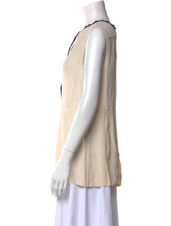 Marni Crew Neck Sleeveless Blouse