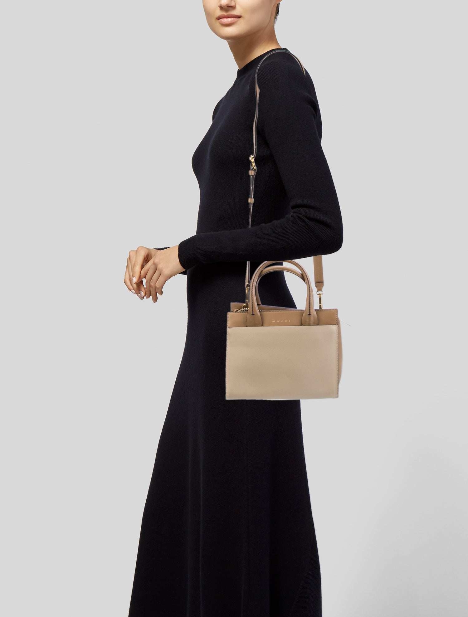 Marni Leather Top Handle Bag