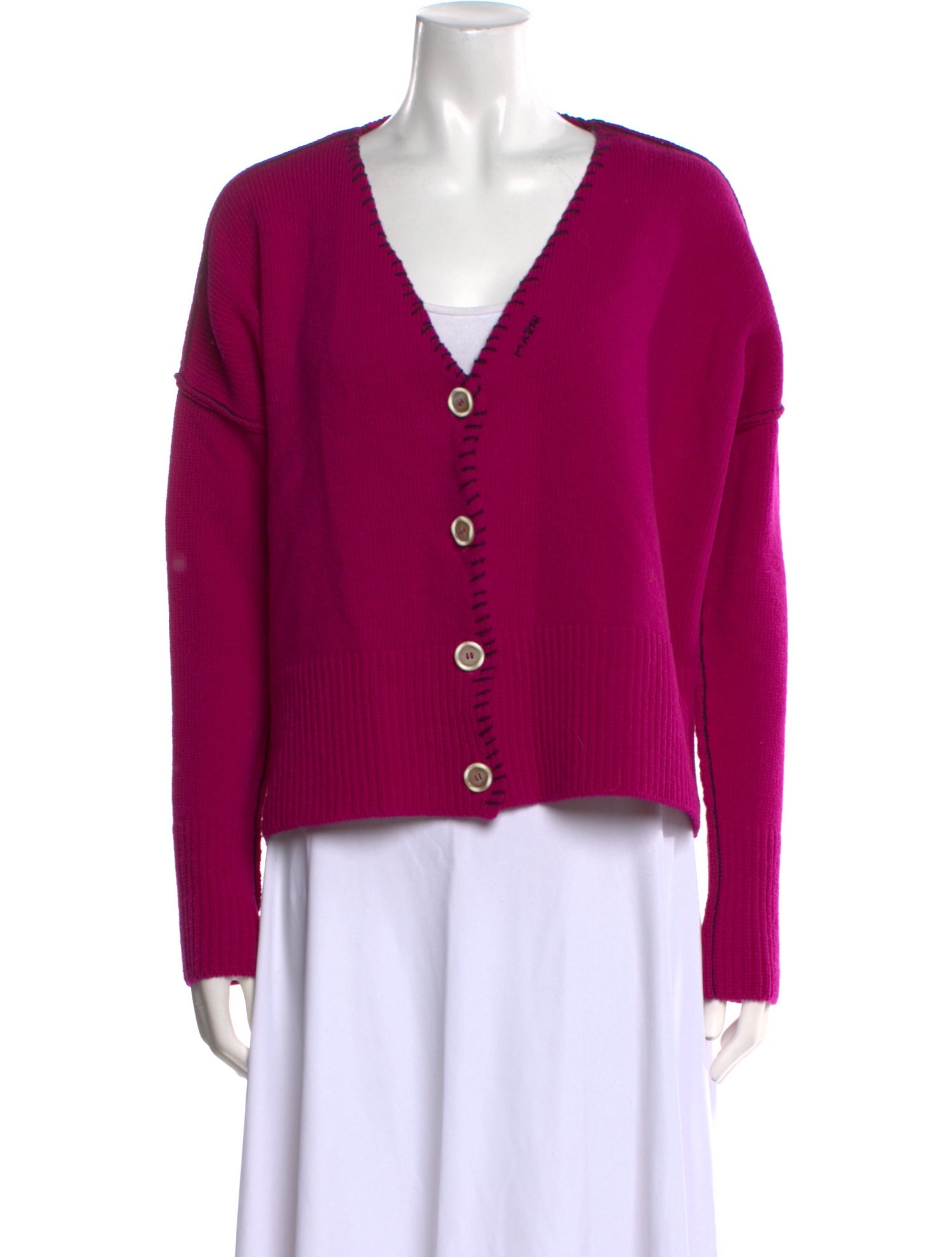 Marni Virgin Wool V-Neck Sweater w/ Tags