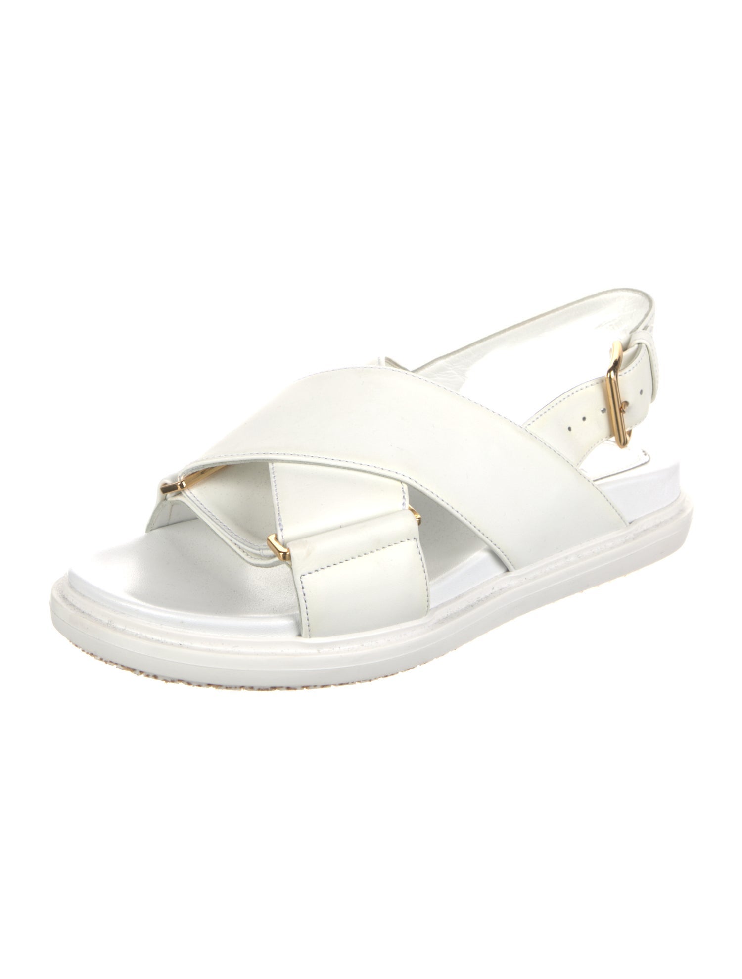 Marni Leather Slingback Sandals