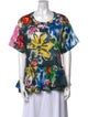 Marni Floral Print Crew Neck T-Shirt